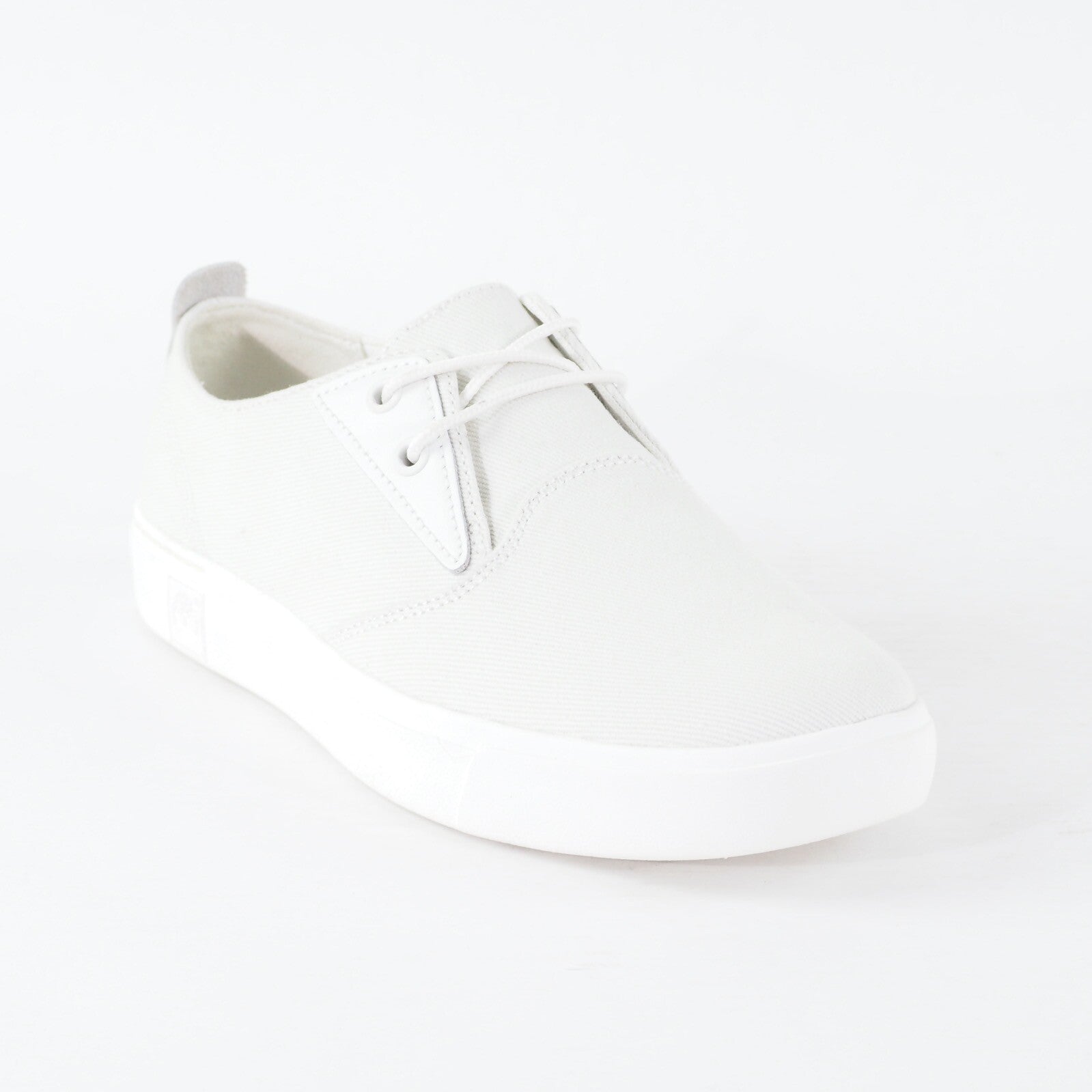 Mens Timberland Amherst A1H9P Paper White Canvas Lace Up Low Top Casual Shoes