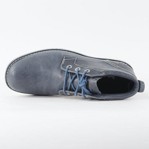 Mens Timberland Rugged Chukka 6863B Navy Blue Leather Lace Up Casual Ankle Boots