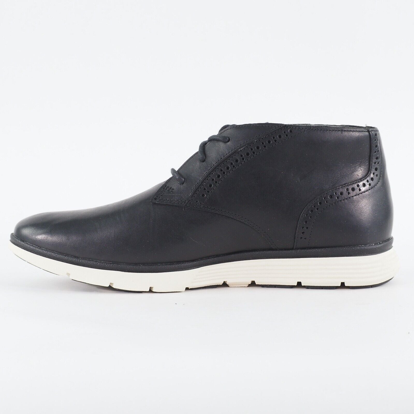 Mens Timberland Franklin Park Chukka A1L7H Black Leather Lace Up Casual Shoes
