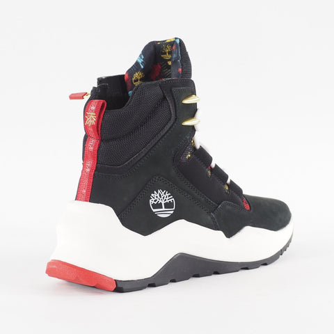 Womens Timberland Madbury A2PUW Black Nubuck Leather Zip Up Casual Sneaker Boots