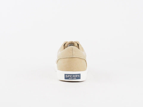 Mens Sperry Top Sider Wahoo STS14358 Beige Lace Up Casual Sports Trainers