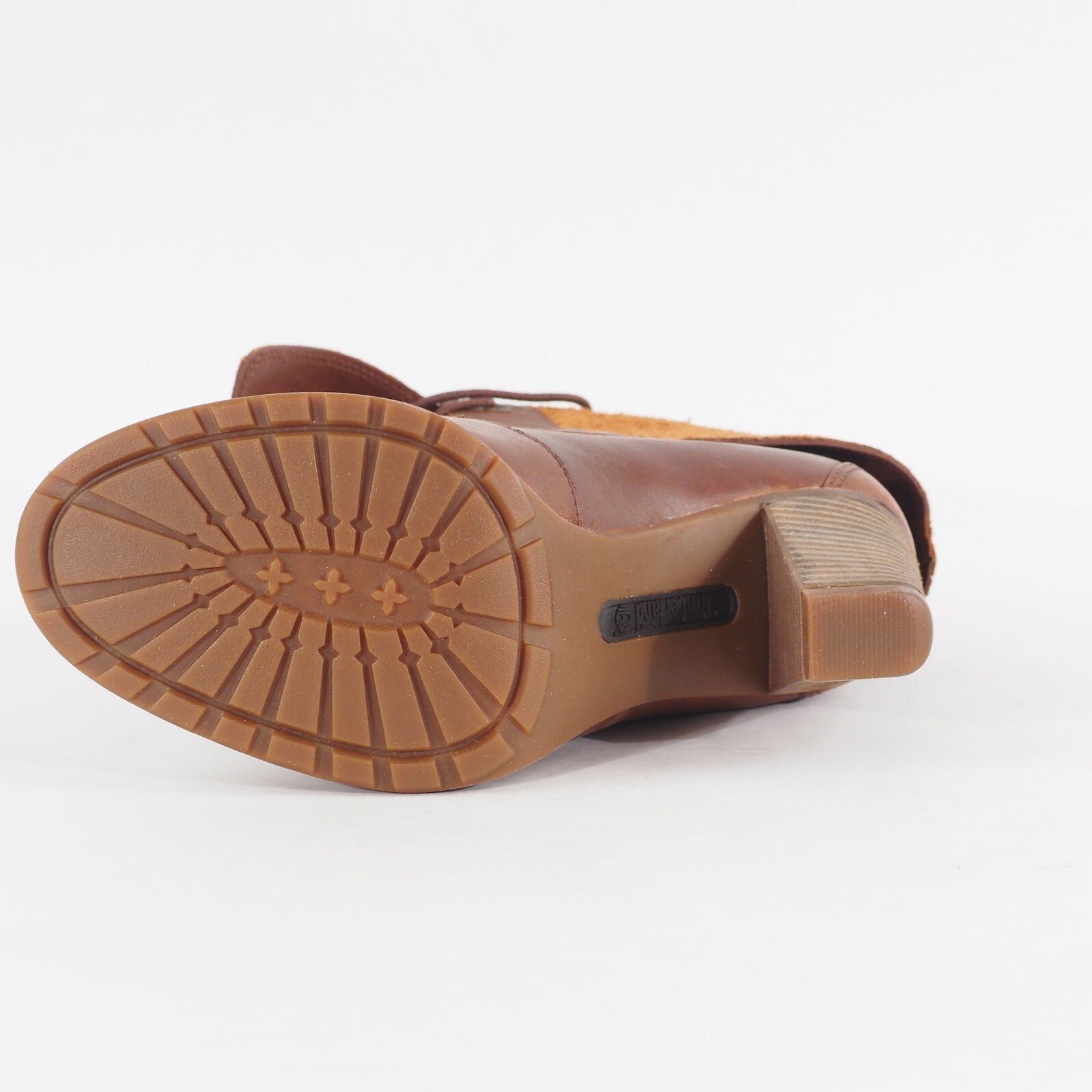 Womens Timberland Stratham Heights 8621A Tan Waterproof Leather Folded Boots