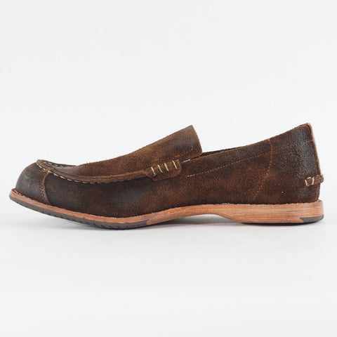 Mens Timberland Counterpane 79526 Dark Brown Leather Slip On Casual Loafer Shoes