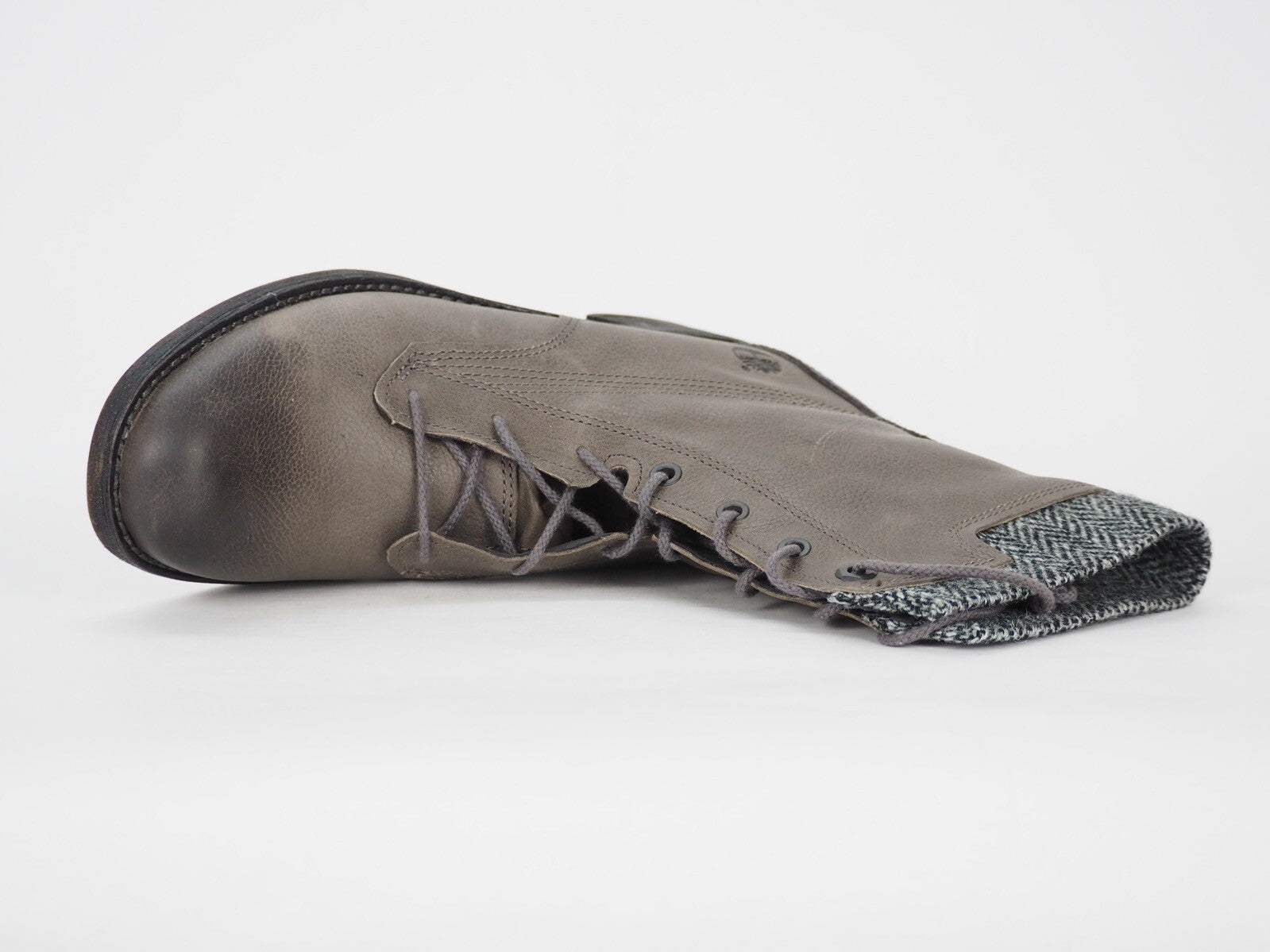 Womens Timberland Whittemore A12IY Grey Leather Lace Up Tall Waterproof Boots