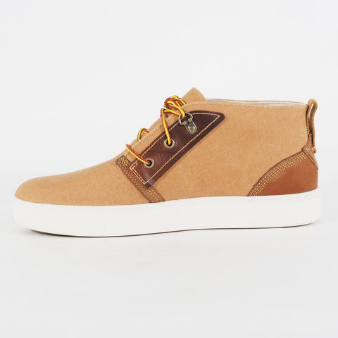 Mens Timberland Amherst Chukka A17OK Wheat Fabric Lace Up Casual Walking Boots