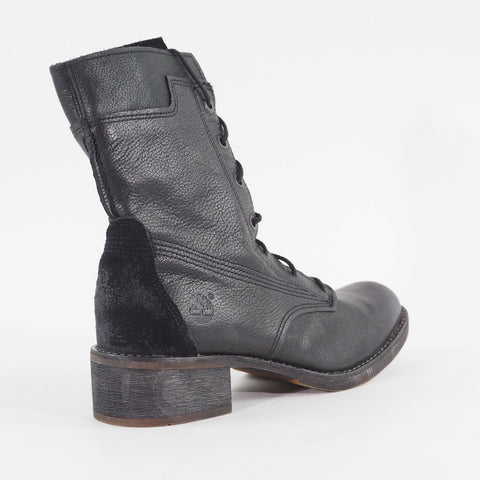 Womens Timberland Whittemore Mid Lace A12H3 Black Leather Casual Boots