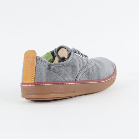 Mens Timberland EK Handcraft 4 Eye 5309A Grey Canvas Lace Up Low Casual Shoes