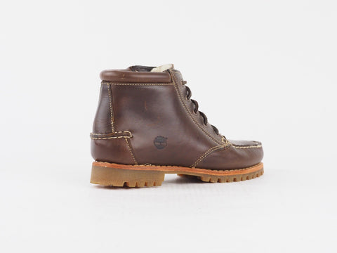 Womens Timberland Horren 18616 Dark Brown Leather Cotton In Lace Up Chukka Boots