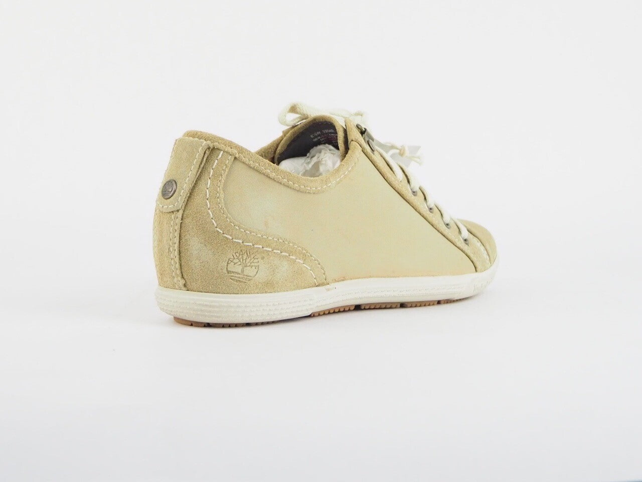 Womens Timberland Earthkeepers Oxford 3304R Beige Leather Lace Up Hi Light Shoes