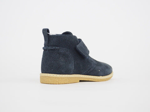 Toddlers Timberland RDGFLD 53897 Navy Blue Leather Strap Casual Kids Ankle Boots