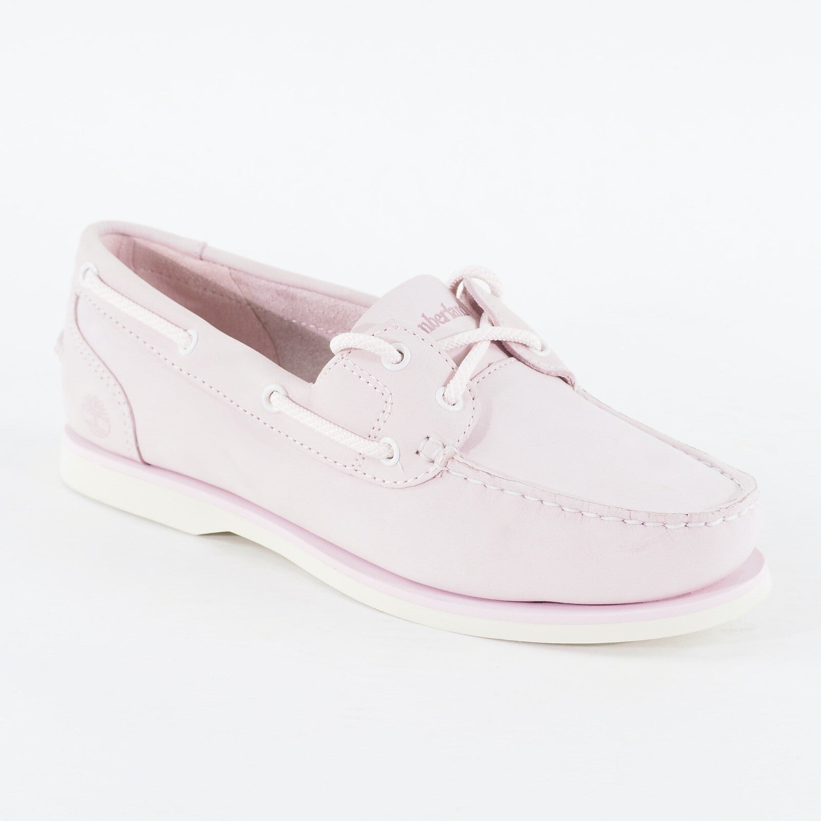Womens Timberland Classic A27UT Light Pink Nubuck Leather Lace Casual Boat Shoes