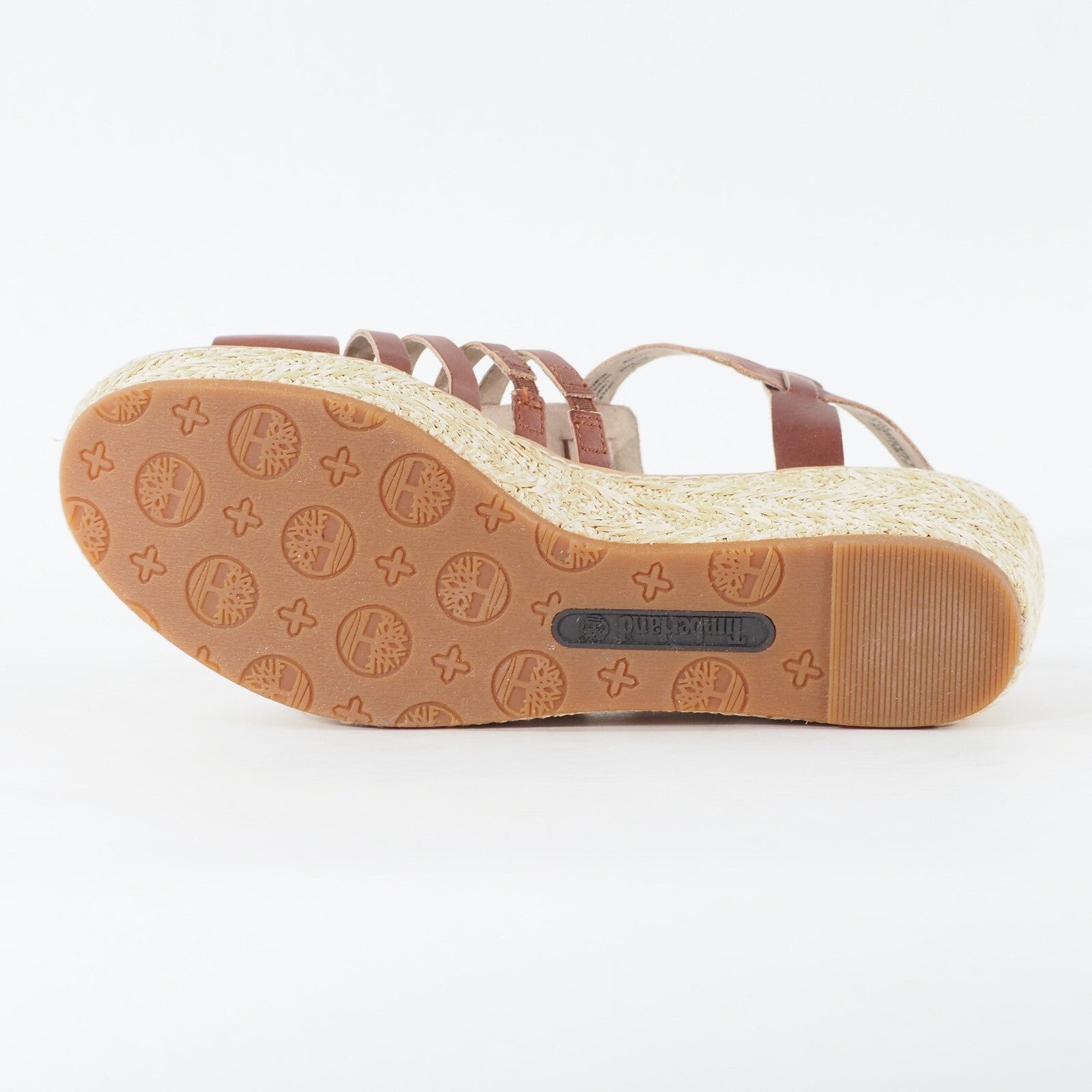Womens Timberland EK Rdgval Fisherman 8000B Brown Leather Casual Wedge Sandals
