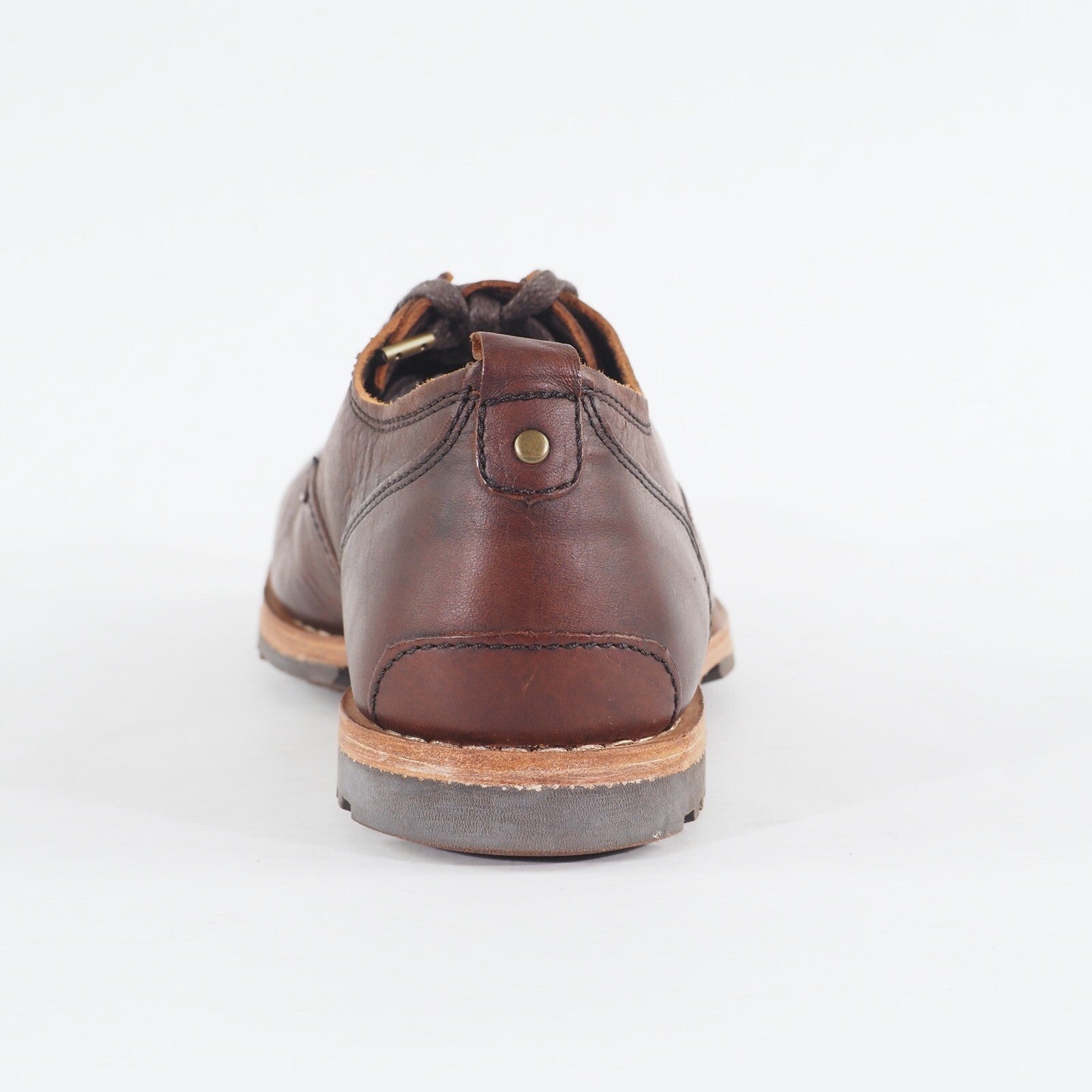 Mens Timberland Bardstown Plain Toe OXTA19V9 Brown Leather Lace Up Formal Shoes 