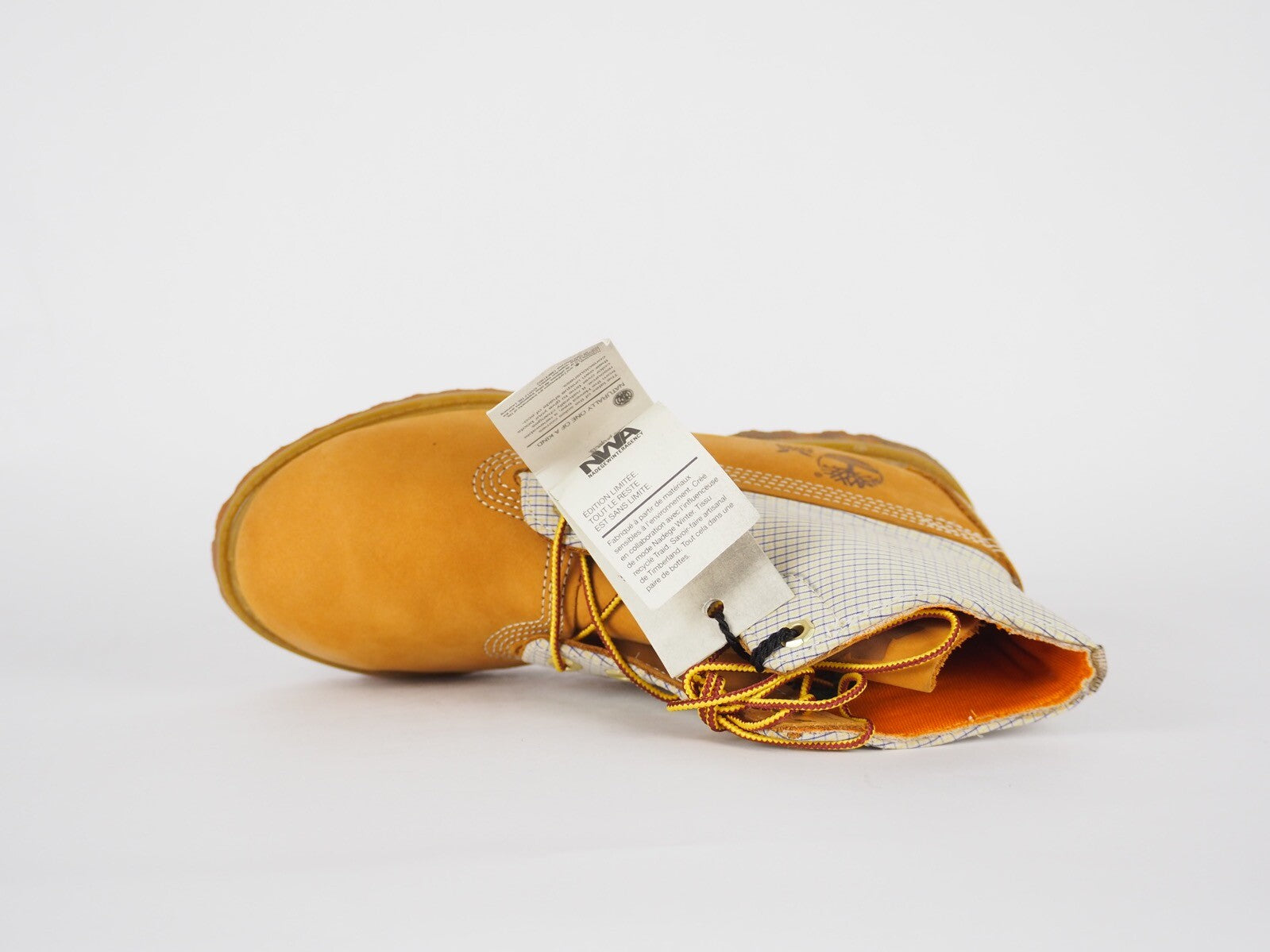 Womens Timberland EK Nadege 3711R Wheat Leather Textile Lace Up Chukka Boots