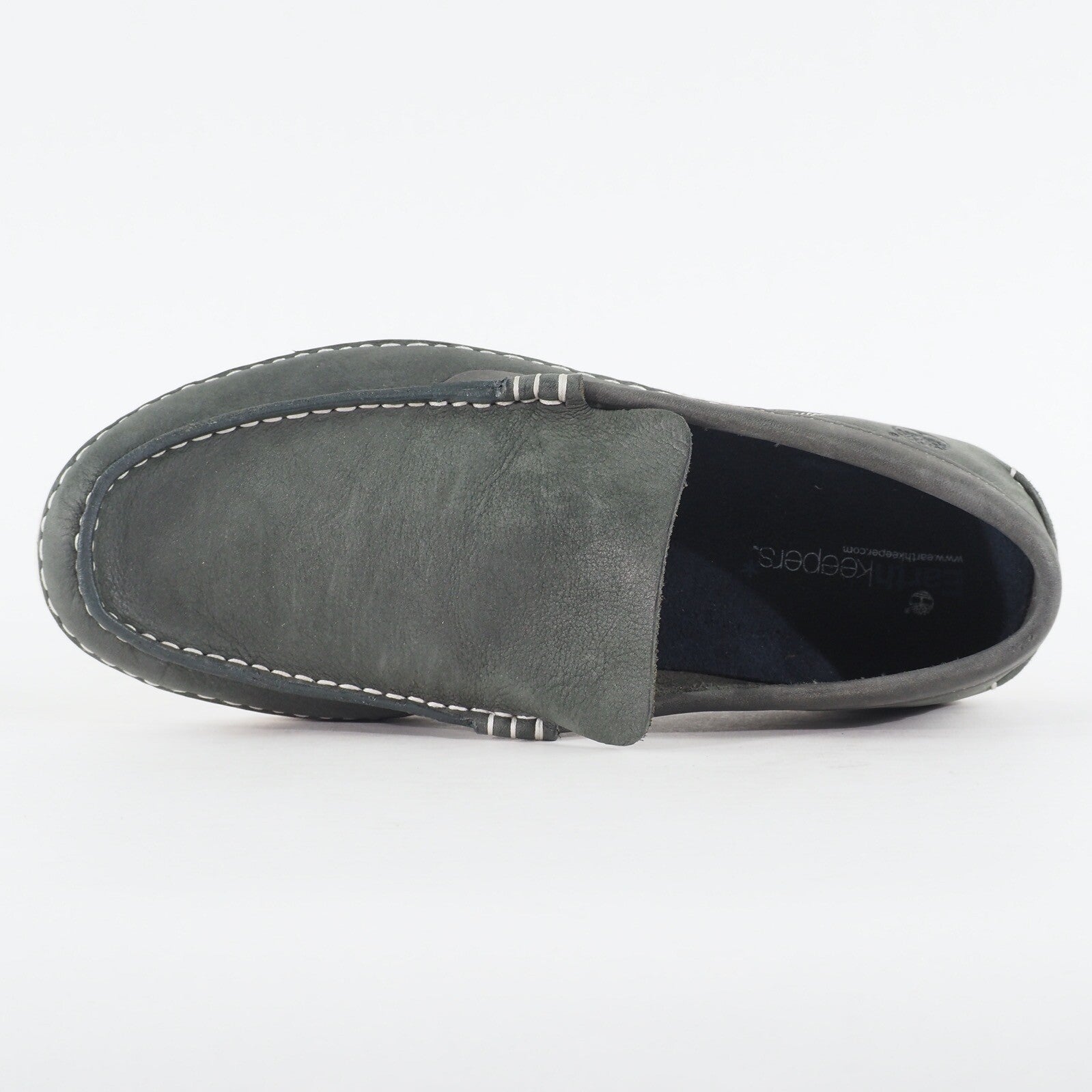 Mens Timberland EK 2.0 21572 Navy Blue Nubuck Leather Slip On Casual Shoes