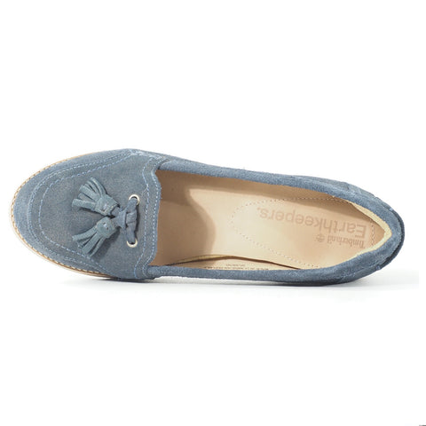 Womens Timberland Thayer RFD 8150R Navy Leather Slip On Casual Shoes