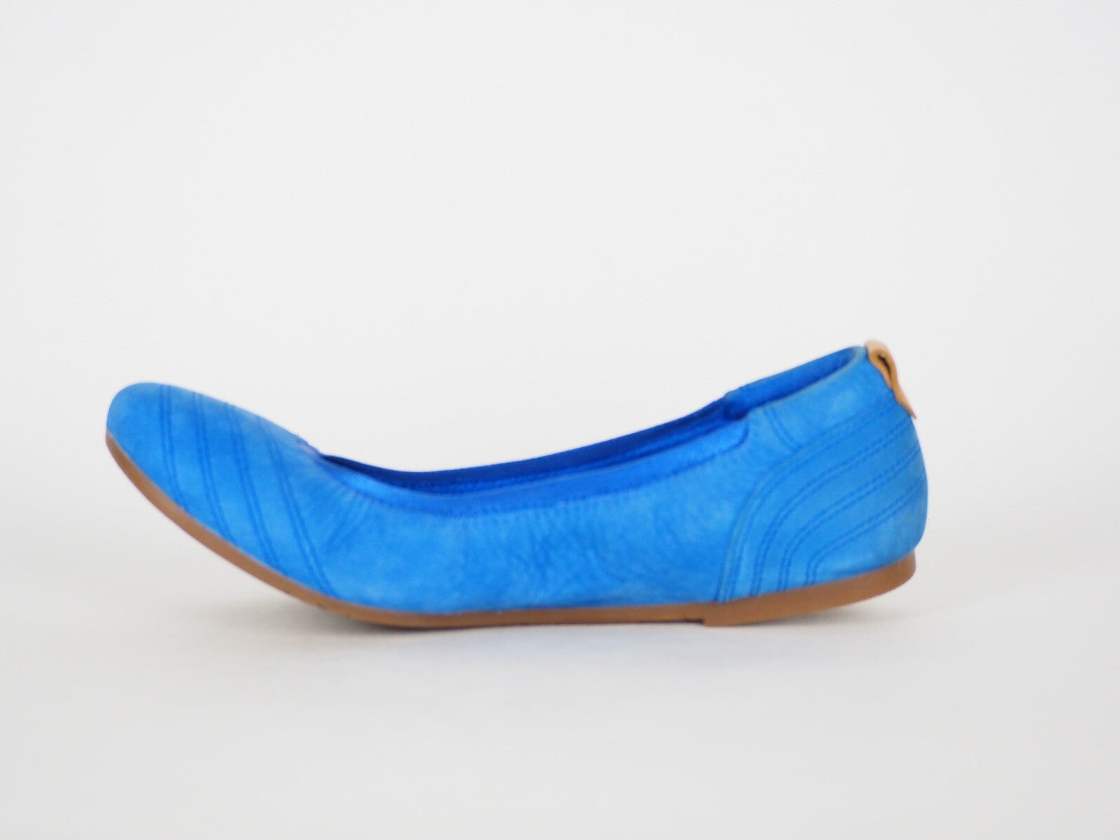 Womens Timberland EK Elsworth 8940R Blue Leather Slip On Ballerina Shoes
