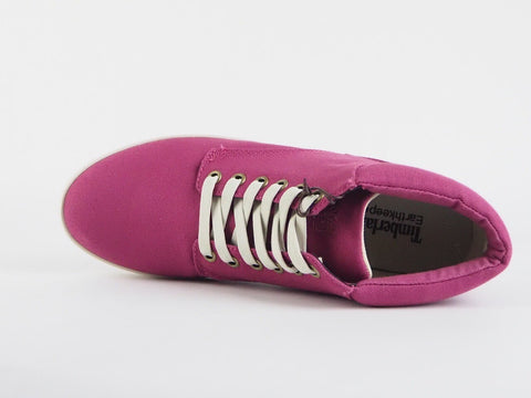 Womens Timberland Ek Glastenbury Fabric 8456B Violet Textile Chukka Boots