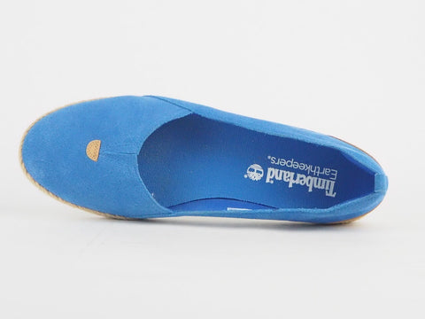 Womens Timberland Earthkeepers Casco Bay 8840R Blue Leather Slip On Canvas Shoes