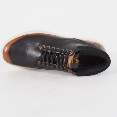 Mens Timberland Earthkeepers Cupsole A12EJ Black Leather Lace Up Walking Shoes