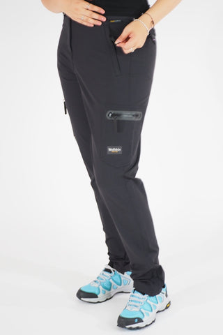 Womens Jack Wolfskin Seattle 1503921 Black Warm Windproof Flex Hiking Trousers