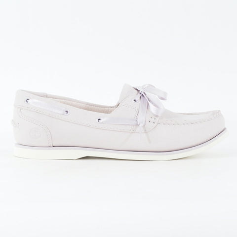 Womens Timberland Classic A1W9Y Lilac Nubuck Leather Lace Up Casual Boat Shoes