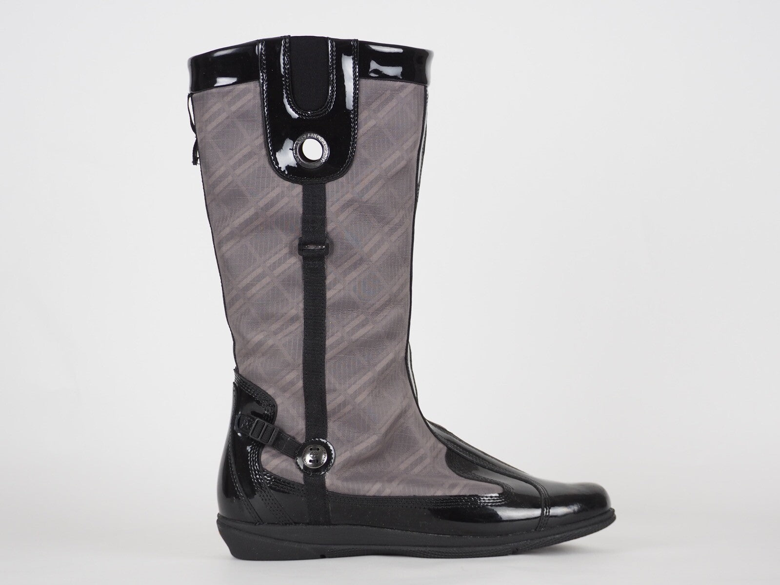 Womens Timberland Cohasset 11646 Black PU Fabric Pull On Tall Boots