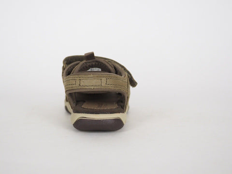Boys Timberland Oak 1283A Light Brown Leather Casual Summer Shoes Kids Sandals