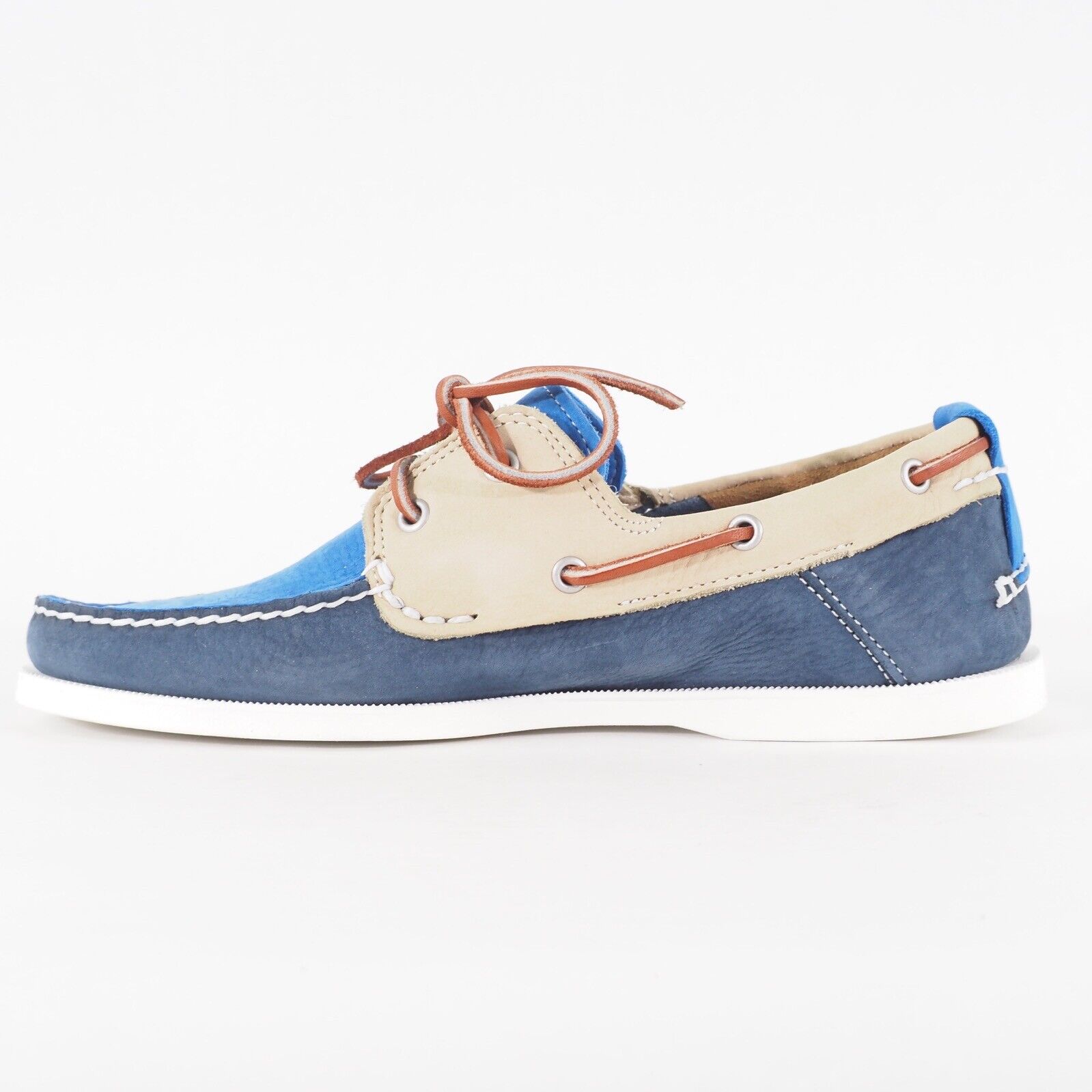 Mens Timberland Earthkeepers 2 Eye 6936A Casual Blue Leather Lace Up Boat Shoes