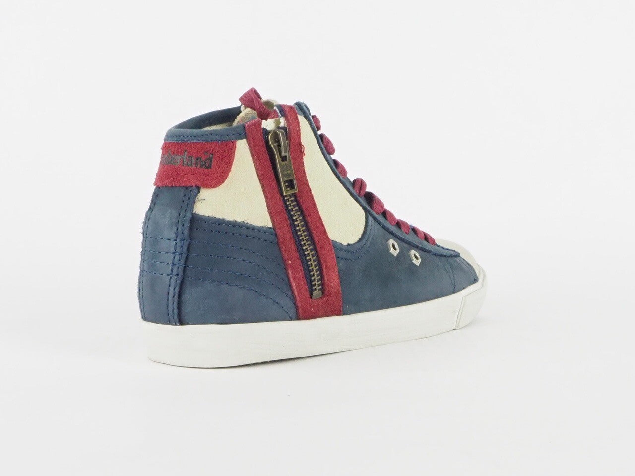 Womens Timberland Earthkeeper Glastenbury Leather 8666A Blue Zip Hi Trainers