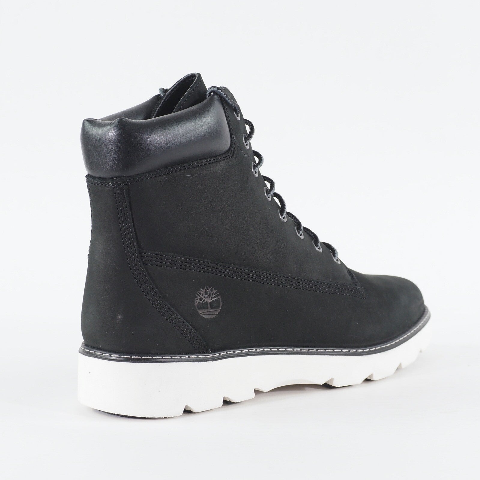 Womens Timberland Keeley Field 6 Inch A26HQ Black Nubuck Leather Lace Up Boots