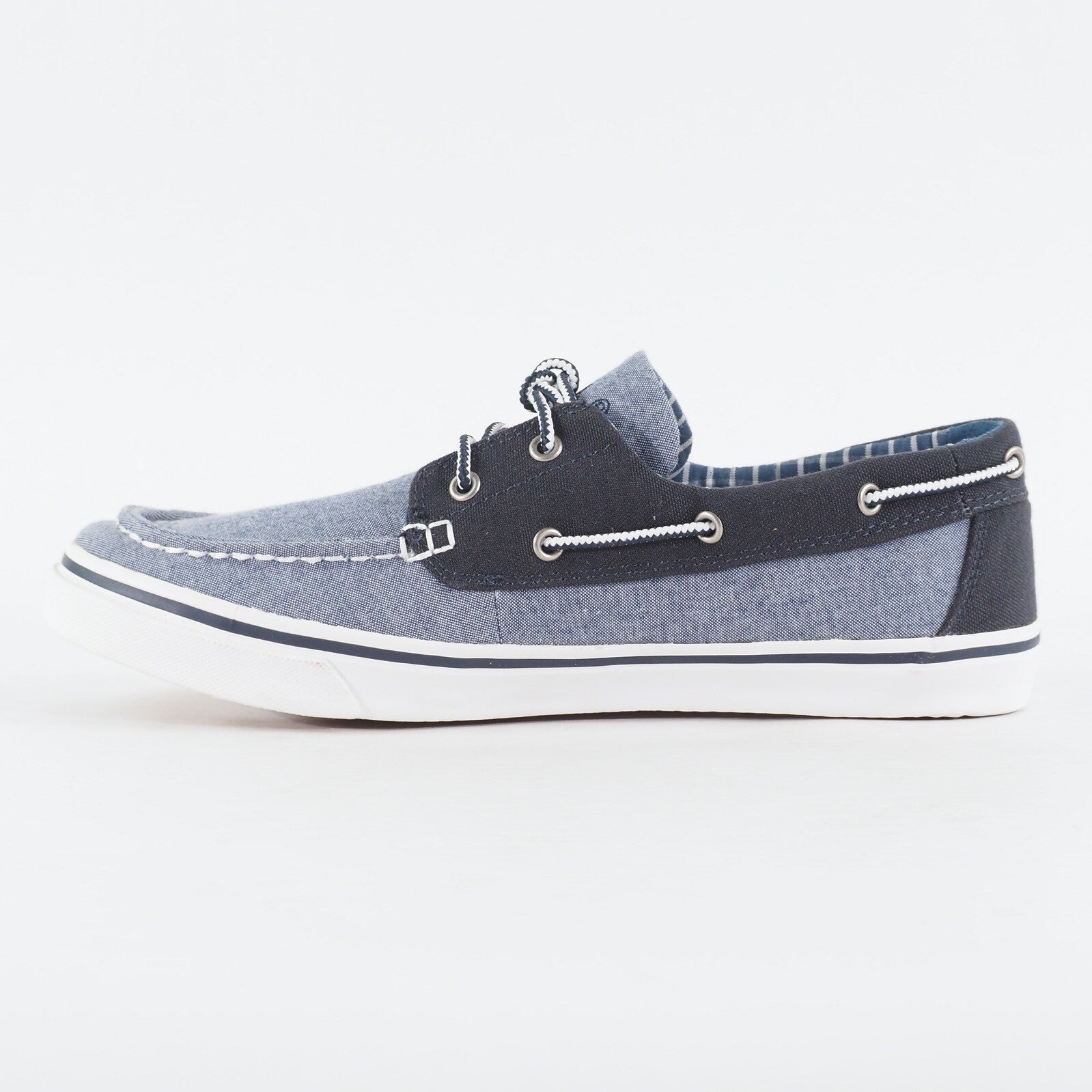 Mens Timberland New Market Ox 6537R Light Navy Canvas Lace Up Casual Boat Shoes