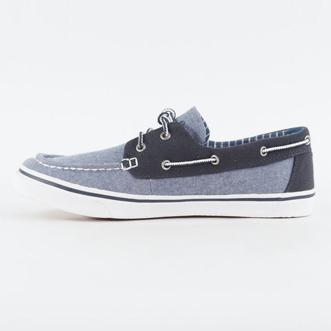 Mens Timberland New Market Ox 6537R Light Navy Canvas Lace Up Casual Boat Shoes