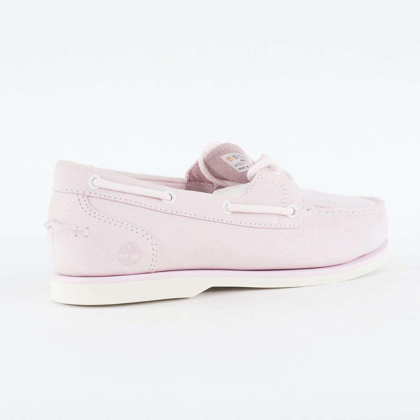 Womens Timberland Classic A27UT Light Pink Nubuck Leather Lace Casual Boat Shoes