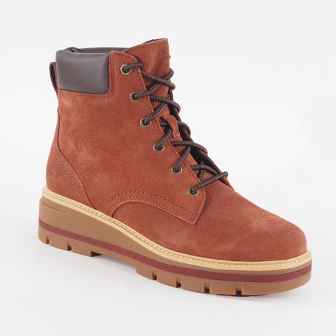 Womens Timberland Cheyenne Valley A2JX3 Medium Brown Suede Mid Lace Up Boots