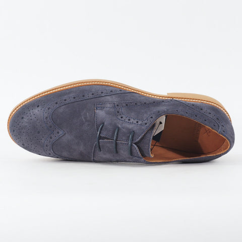 Mens Hackett London Chino Brogue HMS20801 595 Navy Suede Lace Up Formal Shoes