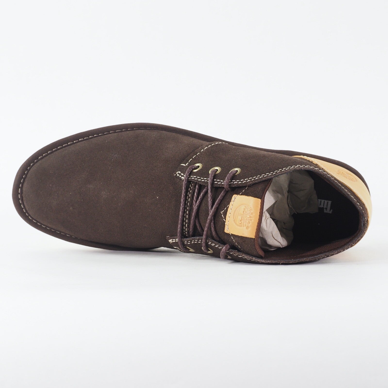 Mens Timberland City Shuffler Chukka A12K7 Dark Brown Leather Lace Casual Shoes