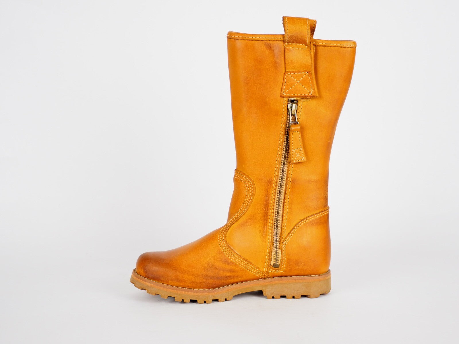 Girls Timberland Asphalt Trail 80749 Tan Leather Tall Winter Boots
