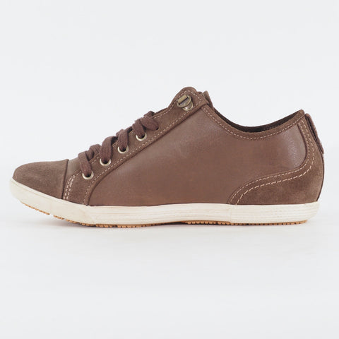 Womens Timberland Ekbalro Ox 3723R Dark Brown Leather Lace Low Top Casual Shoes