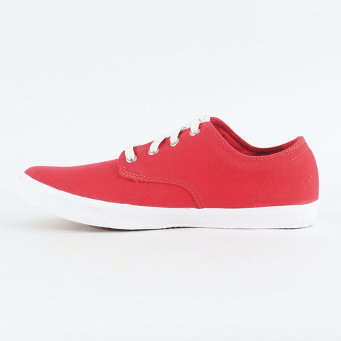 Mens Timberland Hookset 4 Eyed 9321B Canvas Bright Red Lace Up Casual Shoes