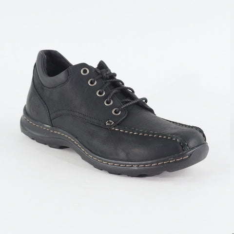 Mens Timberland EK Bike Toe Ox 45565 Black Leather Lace Up Casual Trainer Shoes
