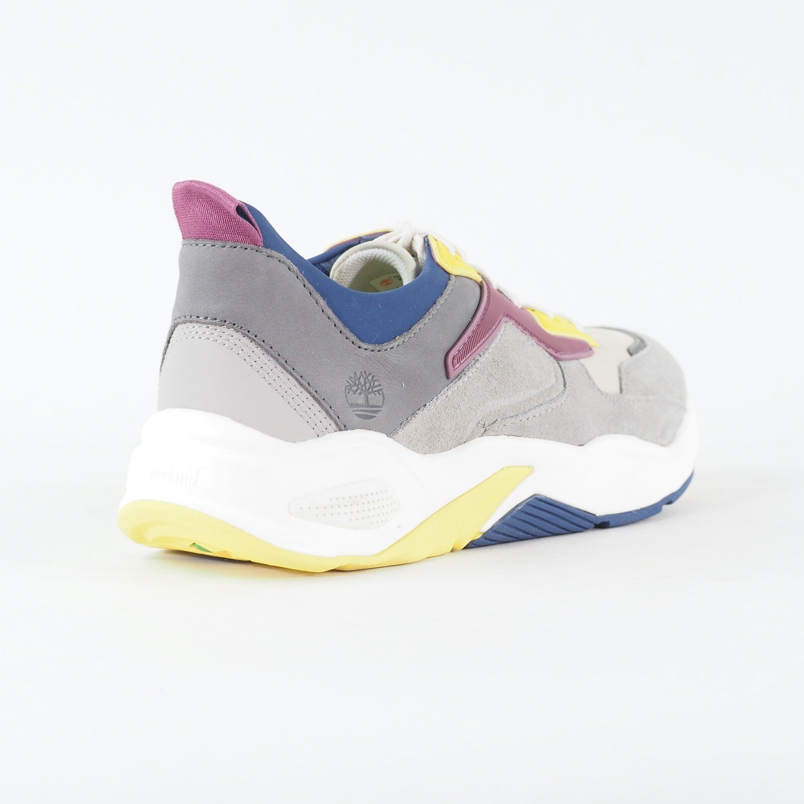 Womens Timberland Delphville A1T65 Grey Plum Yellow Nubuck Casual Trainers