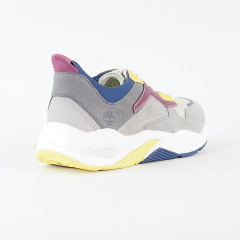 Womens Timberland Delphville A1T65 Grey Plum Yellow Nubuck Casual Trainers