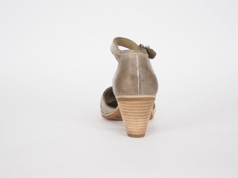 Womens Timberland EK Mntcl Closed Toe 3455R Olive Leather Heels Casual Shoes