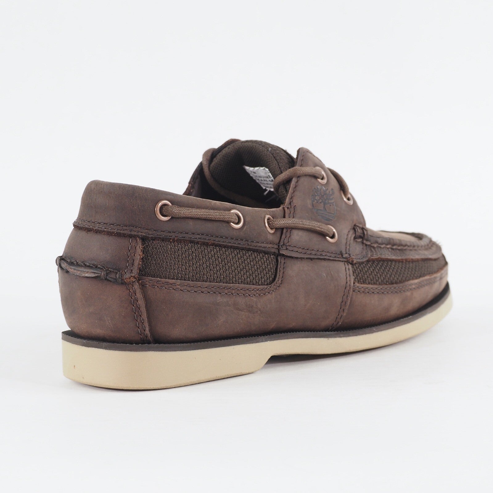 Mens Timberland KIA WAH BAY 2 Eyed 41578 Dark Brown Leather Casual Boat Shoes