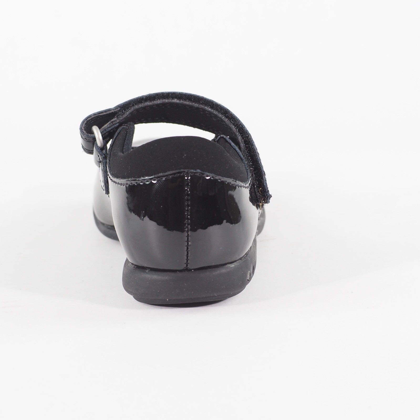 Girls Clarks Trixi Candy Pre Black Leather Single Strap School Walking Shoes