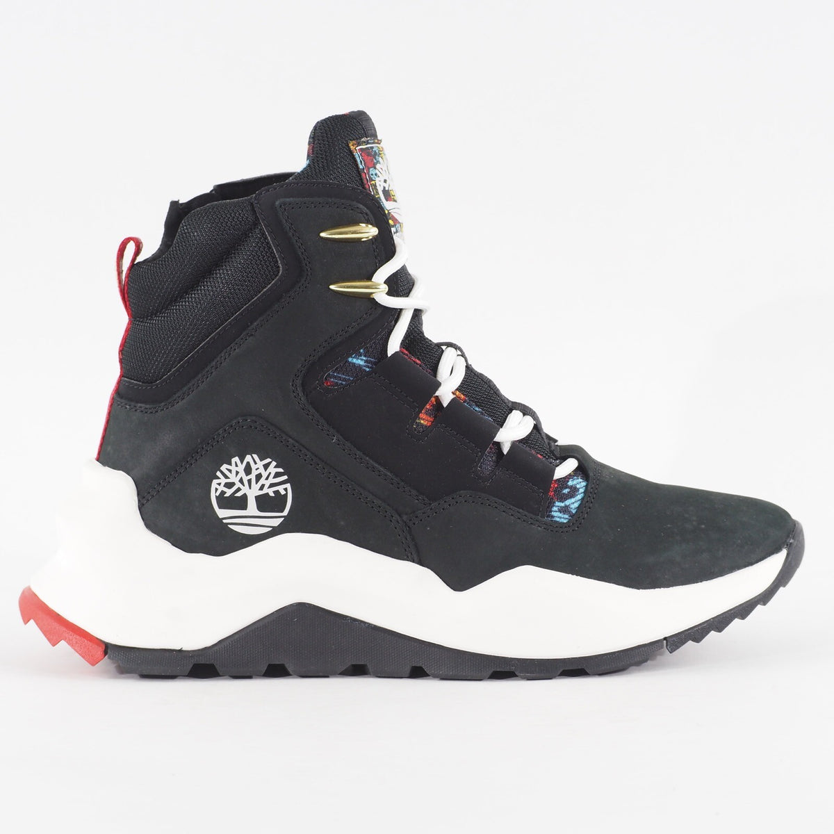 Mens Timberland Madbury A2PTC Black Nubuck Leather Zip Up Sneaker Boots