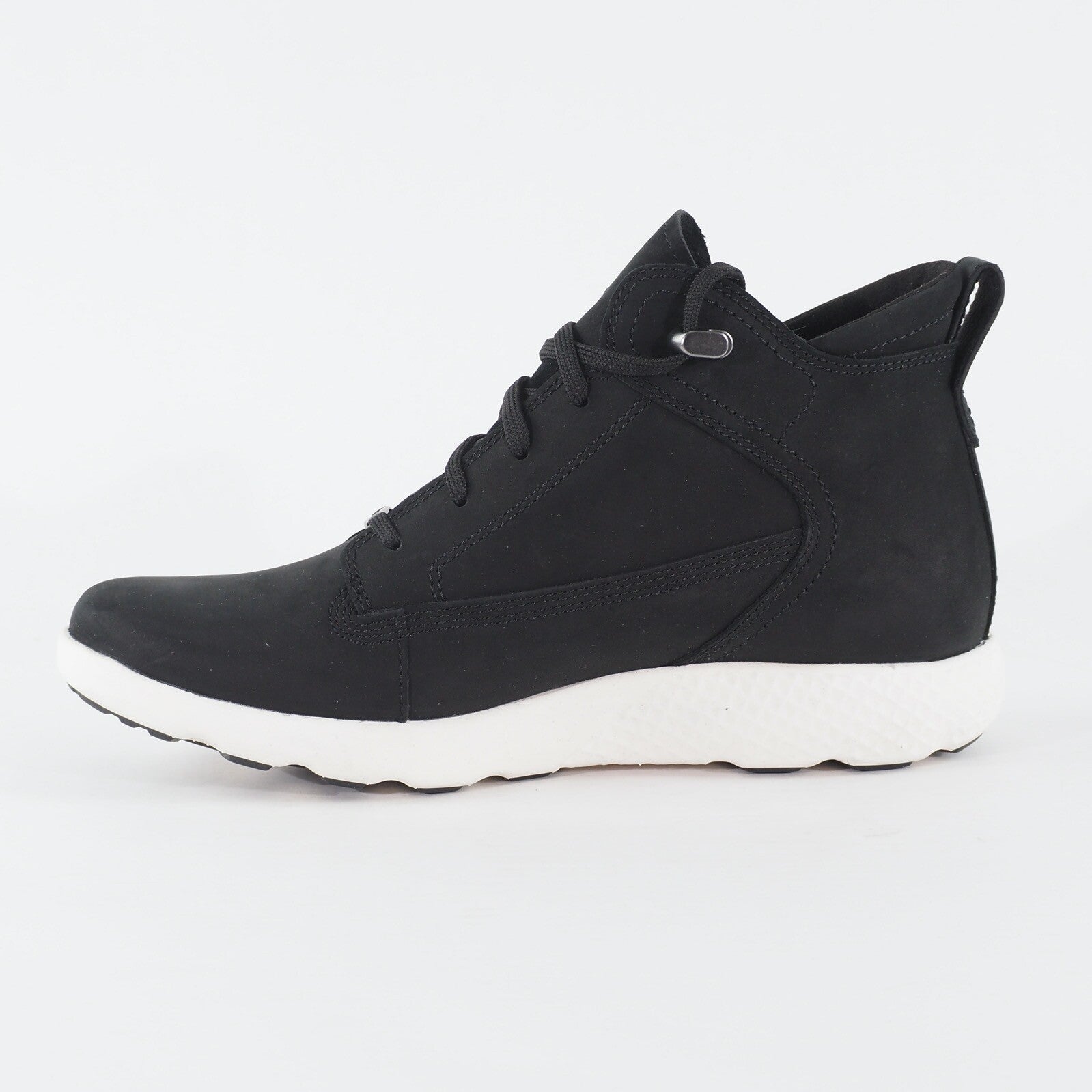 Womens Timberland FlyRoam A1S1V Black Leather Lace Up Casual Chukka Light Boots