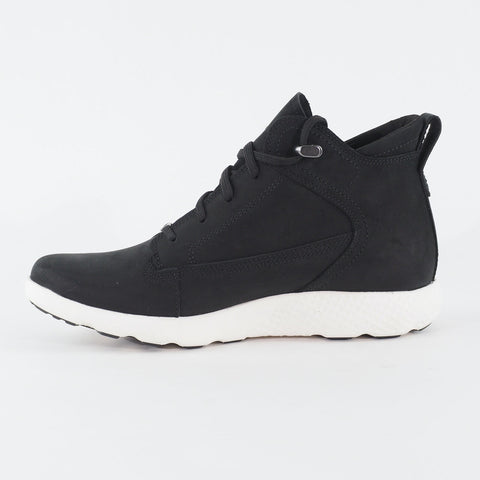 Womens Timberland FlyRoam A1S1V Black Leather Lace Up Casual Chukka Light Boots