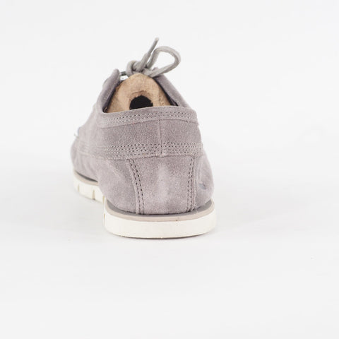 Mens Timberland Tidelands A1H9S Medium Grey Suede Lace Up Casual Boat Shoes